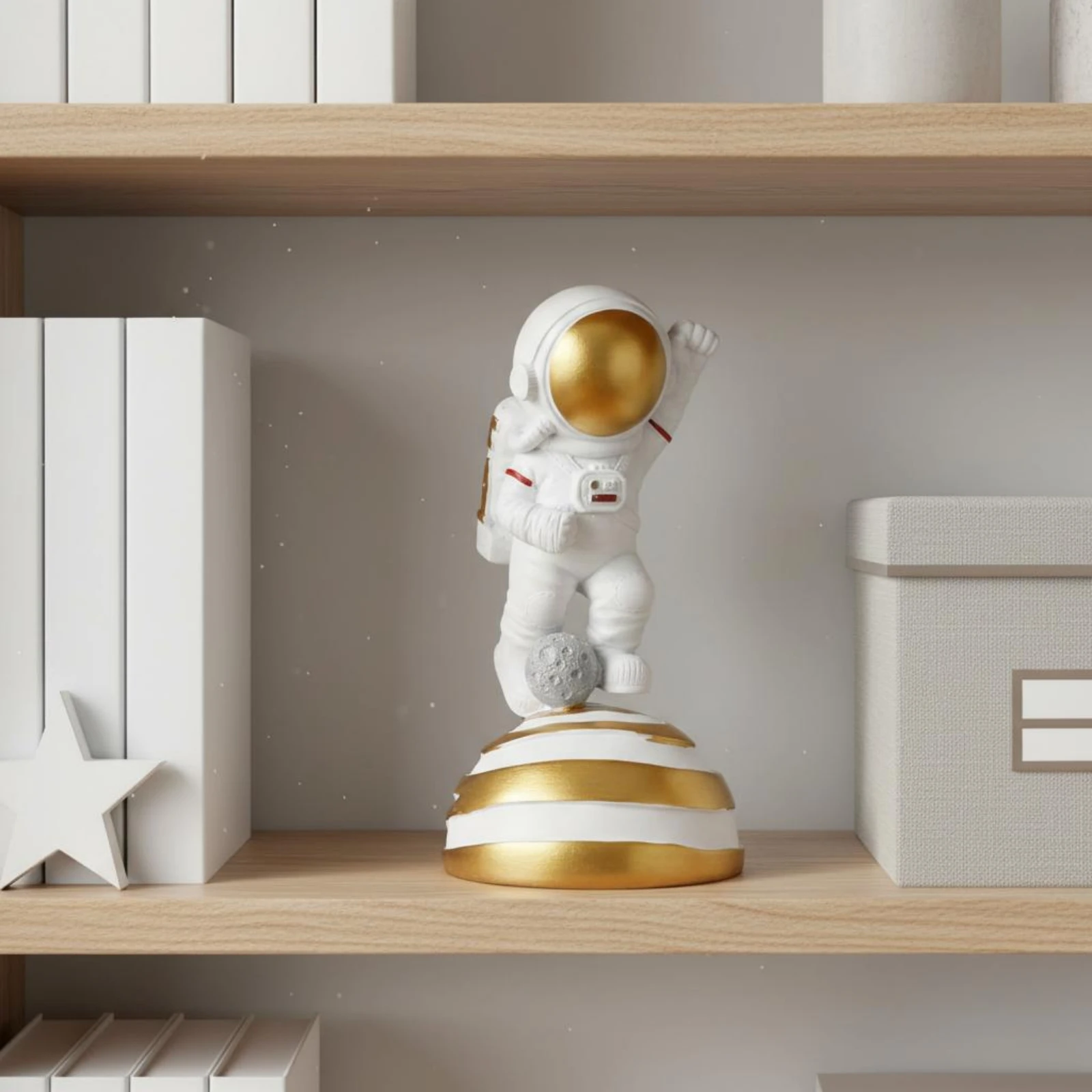 宇宙飛行士モデル装飾品宇宙をテーマにした宇宙飛行士フィギュア宇宙探検家像北欧デザイン樹脂製宇宙探検家フィギュア