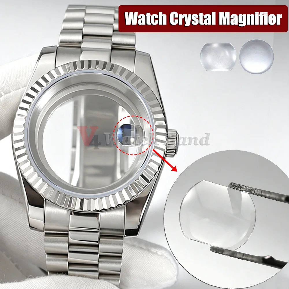 High Transparency Sapphire Mineral GlassCalendar Convex Lens for Date Window Magnifier Tool Watch Crystal Glass for Watchmakers