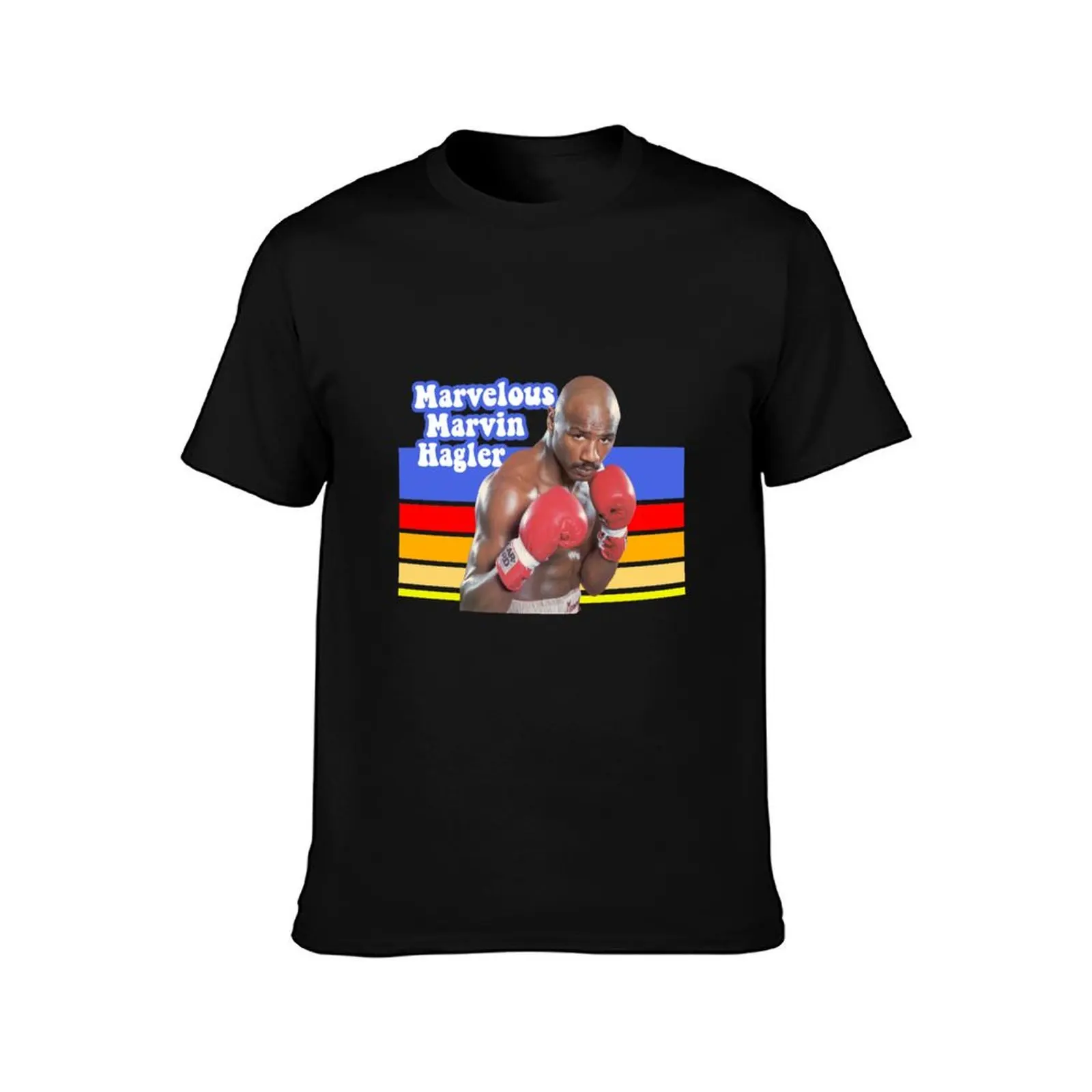 Retro Marvelous Marvin Hagler T-Shirt Relaxed Casual Short Sleeve Tee T-Shirt