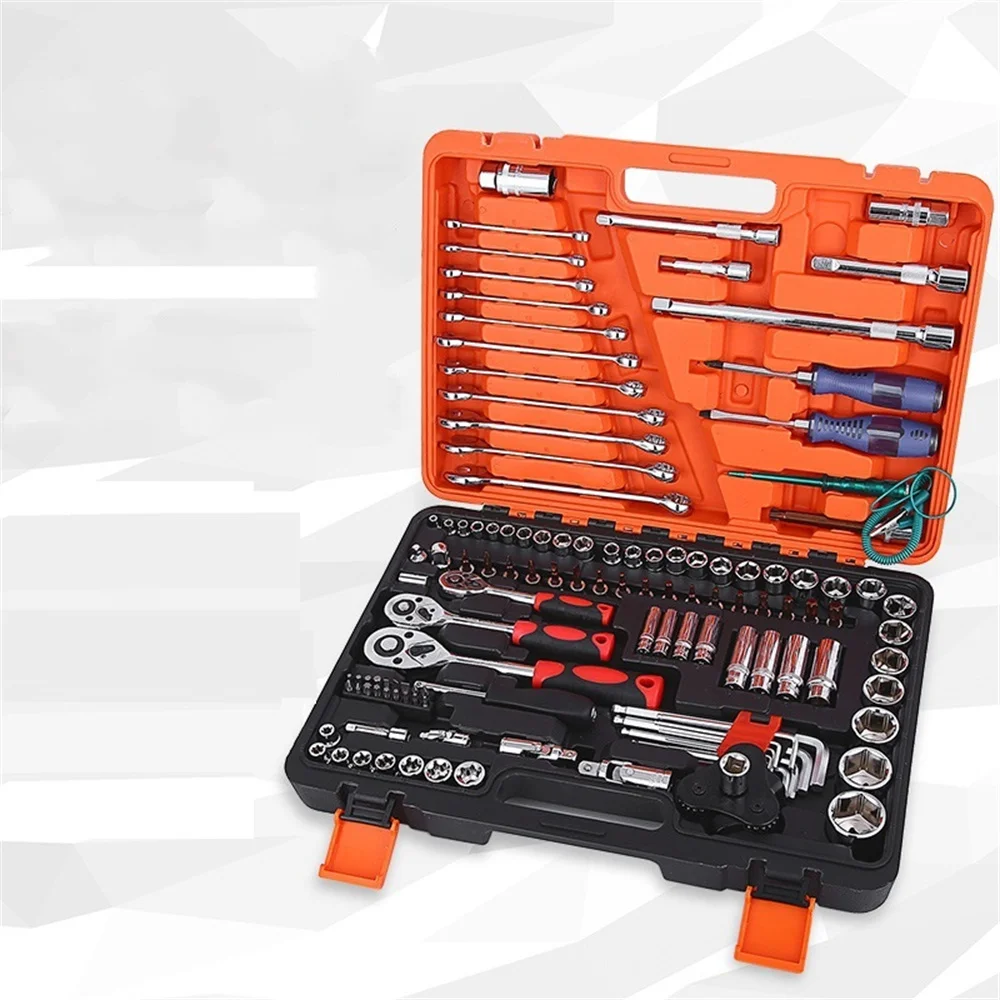 121 Pieces Of Automotive Repair Kit, Socket Wrench Combination Tool,  Hardware Tool