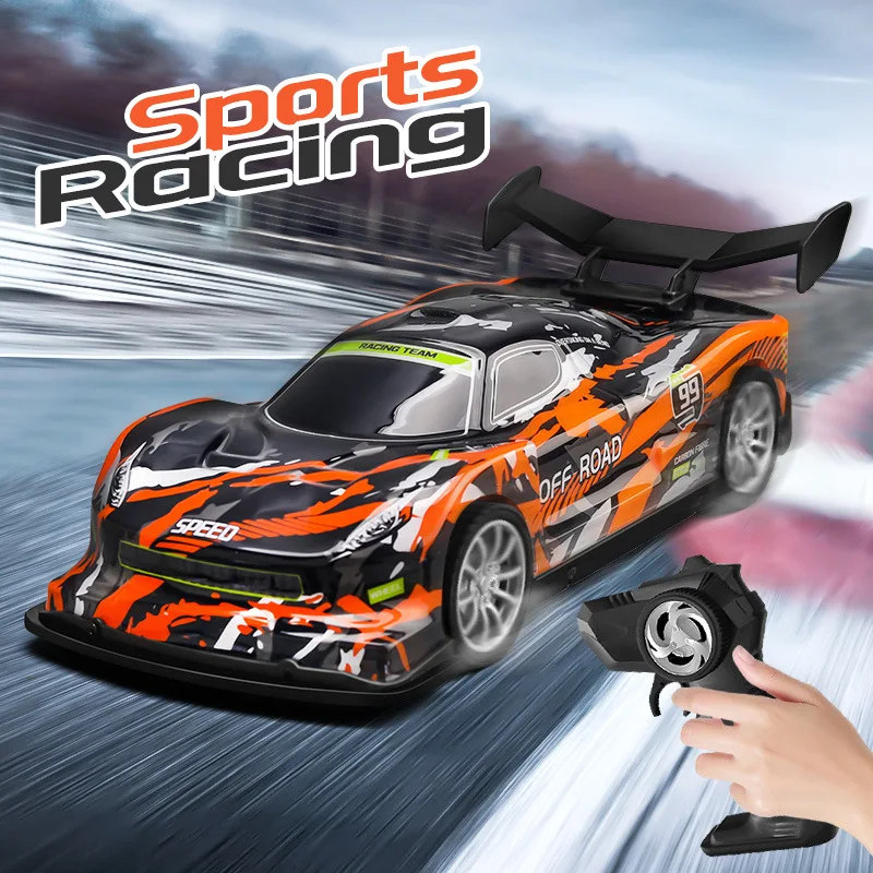 Rc Car 1/16 Remote Control Racing Sports Car 2.4G with Lights Highspeed Drift Electric Vehicle Children's Toys for Boys Gift