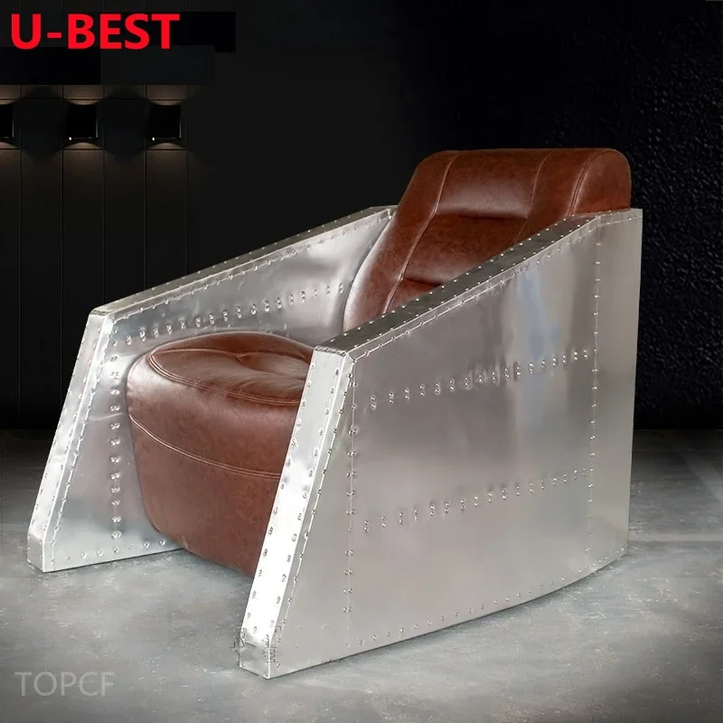 U-Best Retro Style  Aviator Club Chair Lazy Sofa Divani Kanepe Bankstel Hoekbank Sofy Salon Meuble Furniture Living Room