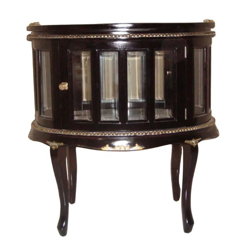 Vintage Coffee Table Antique Reproduction Wooden Tea Table With Top Tray Designed to Furnish Classic Living Room Furniture
