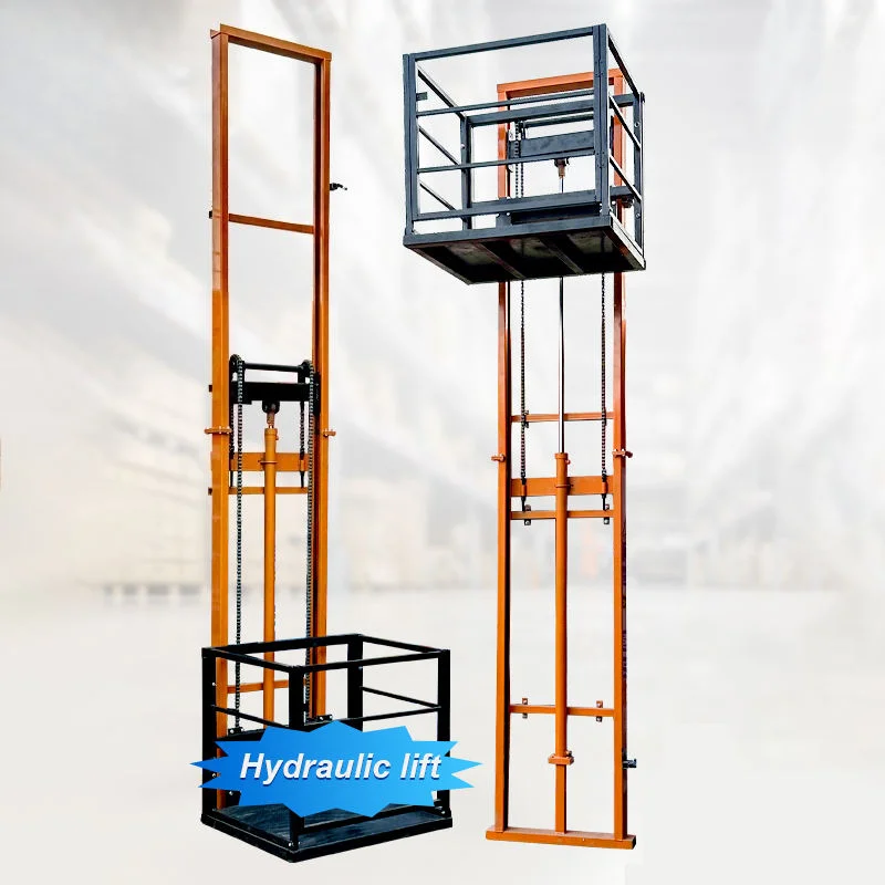 

Silent Monorail Hydraulic Lift 1 Ton Load Capacity Home Warehouse Elevator 2M 6M 8M 10M Height Factory Price Customizable