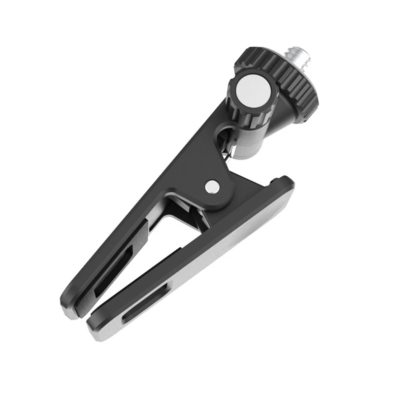 Y1UB Tripod Camera Clip Clamp with 360 Degree Swivels Clip Camera Mount Photography Accessories Clamp 1/4'' Screw Clamp