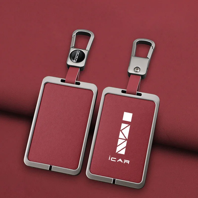 

Чехол для автомобильного ключа из цинкового сплава для Chery ICAR 03 Icar03 NFC, украшение для карты, чехол для ключей, держатель, брелок, аксессуары