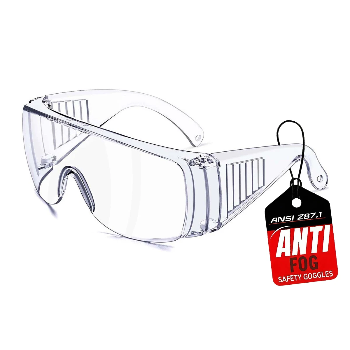 Splash Proof Clear Safety Glasses Anti Fog Lab Protective Goggles Lightweight Eyewear HM2