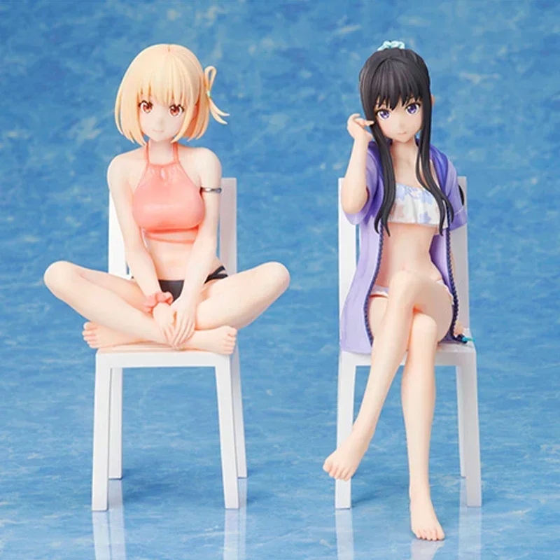 Genuine Original ANIPLEX Inoue Takina & Nishikigi Chisato Lycoris Recoil Anime Figure Collectible Model Statuette Ornament Gifts