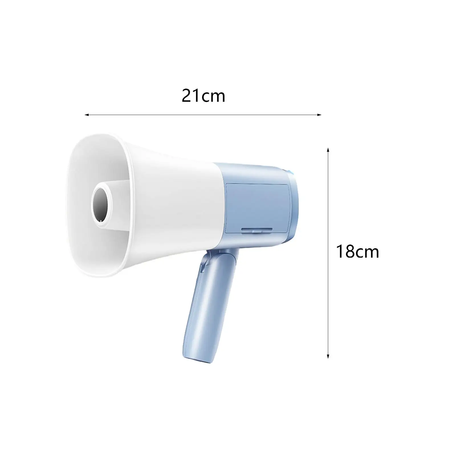 Portable Megaphone Speaker Foldable Handle Adjustable Volume User Friendly