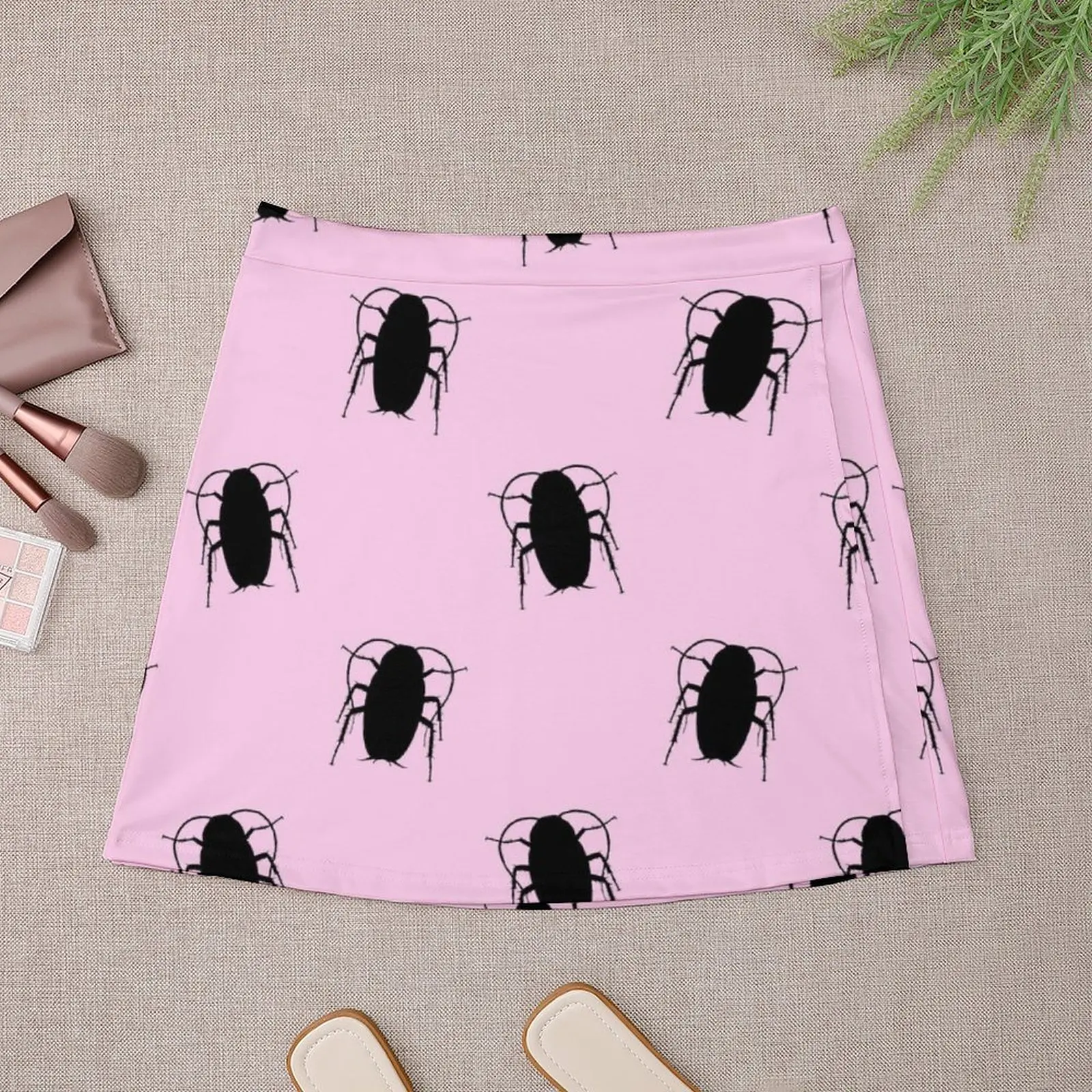 Hairspray Cockroach, John Waters inspired, Pink Mini Skirt Kawaii School uniform