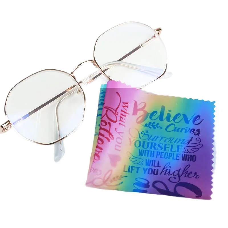 

Free Shipping 50 Pcs/Lot Personalized Super Soft Sublimation Glasses Cloth For Glasses Cleaning