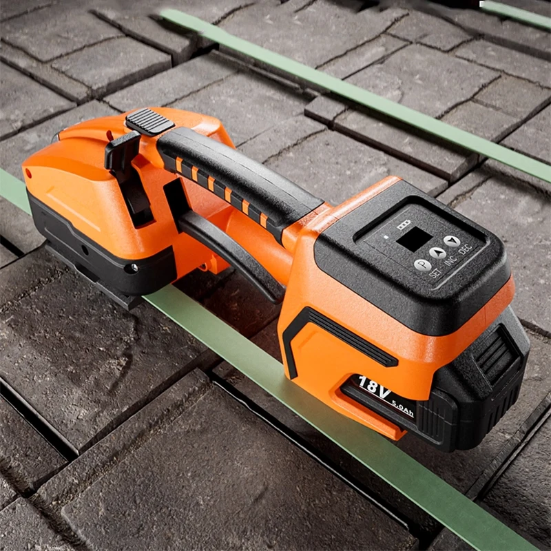 

Efficient Electric Strapping Tool Automatic Plastic Steel Band Sealer Hot Melt Fusion For Brick Bundle Pallet