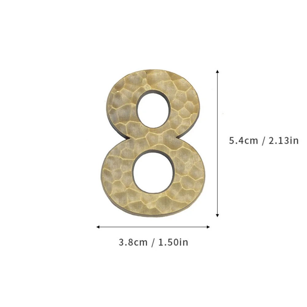 1pc Magnetic Attraction House Number Outdoor  Apartment Door Number Metal Address Sign #0-9 Door Plate Number