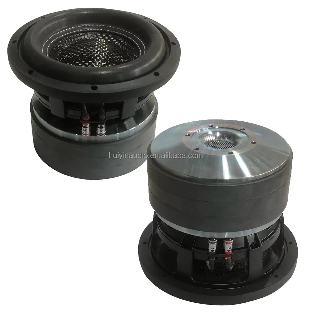 

8-Inch Car Subwoofer with Dual Coil 1000W Power Big Car Speaker from Factory Oz Magnet Carbon Cone Foam Surround Car Audio