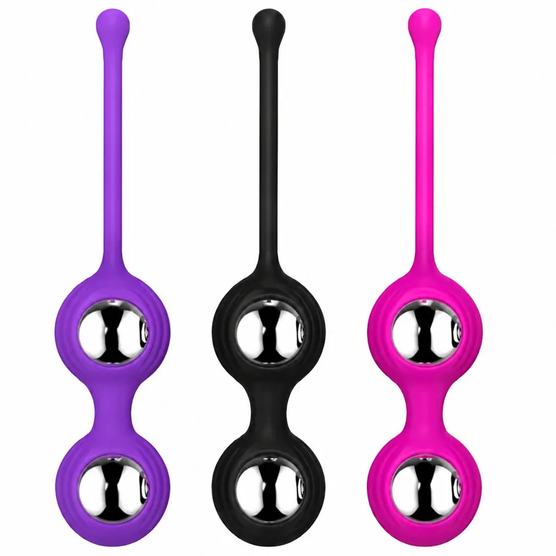Silicone Kegel Balls with Metal Weights - Progressive Ben Wa Balls for Pelvic Floor Exercise & Tightening