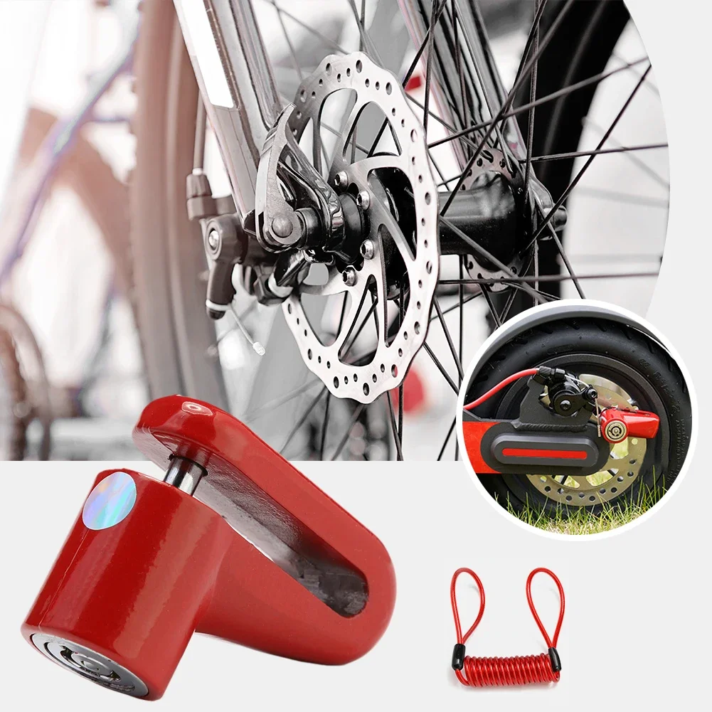 Scooter Lock Anti-Theft Disc Brakes Lock with Steel Wire for Xiaomi M365 Electric Scooter Skateboard Wheels Lock Disc Brake