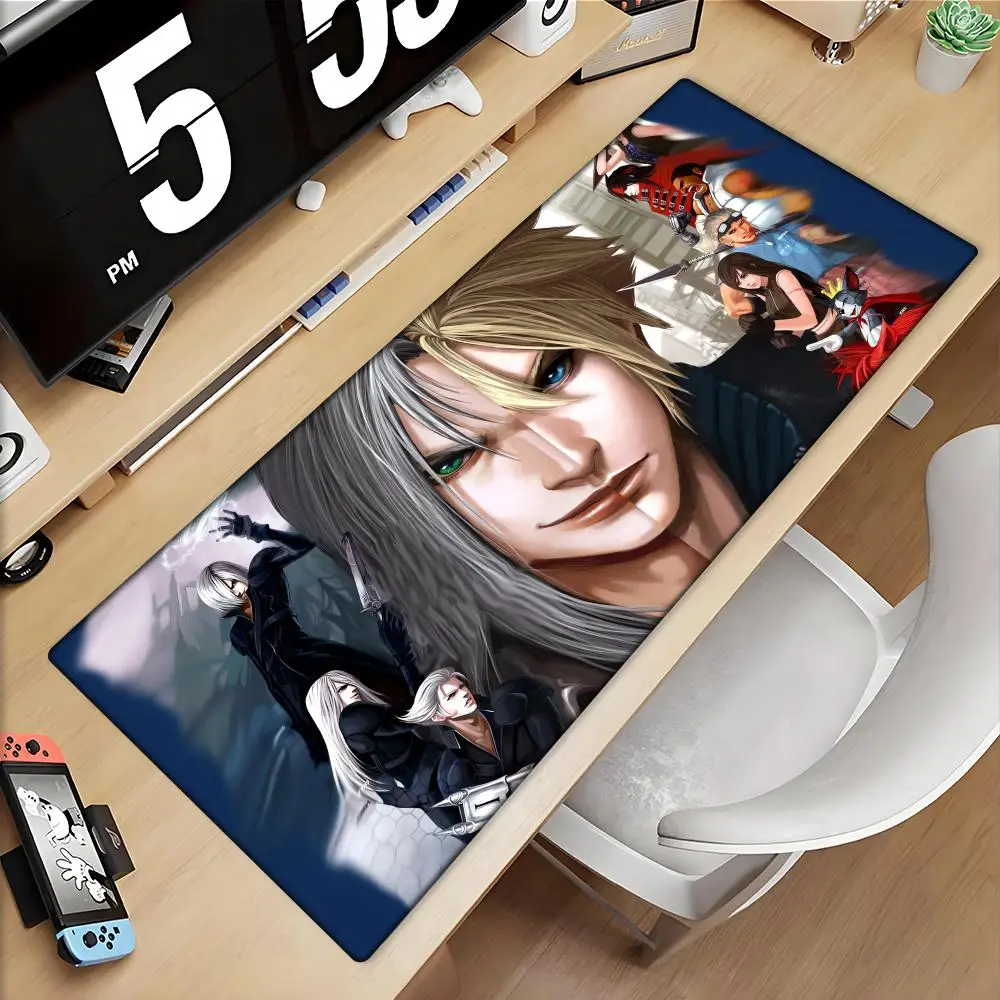 

1pc Sephiroth Magic Large Gaming Mouse Pad Ultra-Smooth Non-Slip Rubber Base Desk Mat with Stitched Edges for Office & Home