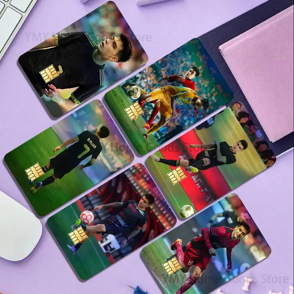 

2026 Mexico Star G-Gilberto Mora Holographic Laser Shinny Film Skin Cover Sticker for Debit Credit Card Bank Card