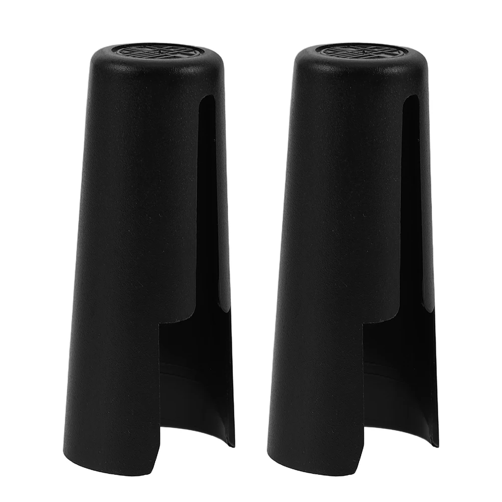 

2 Pcs Saxophone Head Cap Mouthpiece Caps Wind Instrument Clarinet Protective Alto Hat Plastic Replacement
