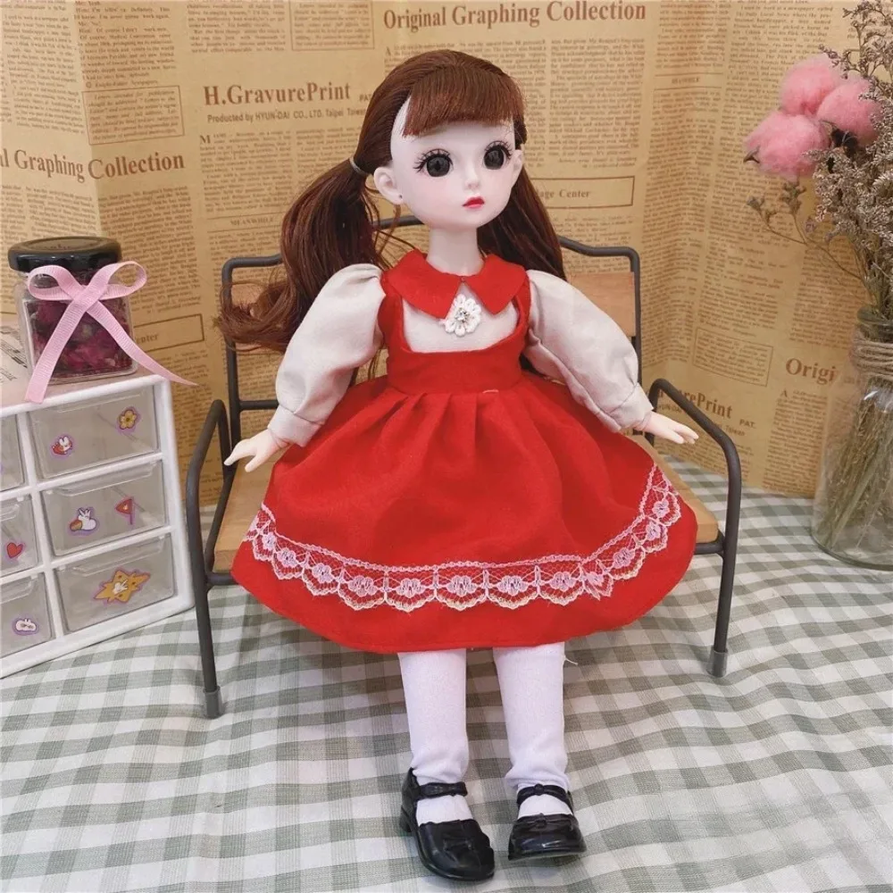 

Big Eyes 30cm Baby Dolls Removable Joints Humanoid Doll Girl Princess Doll With Clothes Articulated Dress BJD Doll Girls Toy