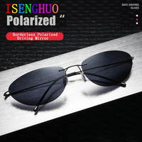 2025 New Titanium Matrix Neo Style Polarized Sunglasses Ultralight Rimless Men Driving Brand Design Sun Glasses Oculos De Sol
