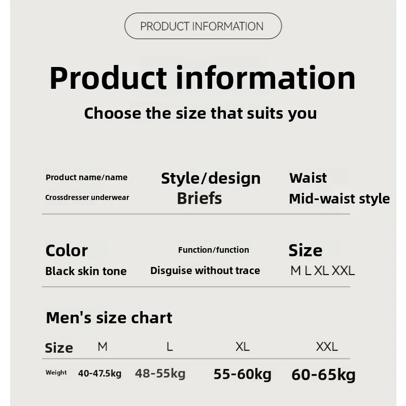 Set di 3 Pezzi di Intimo Maschile per Crossdresser, Design Realistico di Parti Intime Femminili, Modellante per Effetto Camel Toe, Mutandine Traspiranti per Cosplay