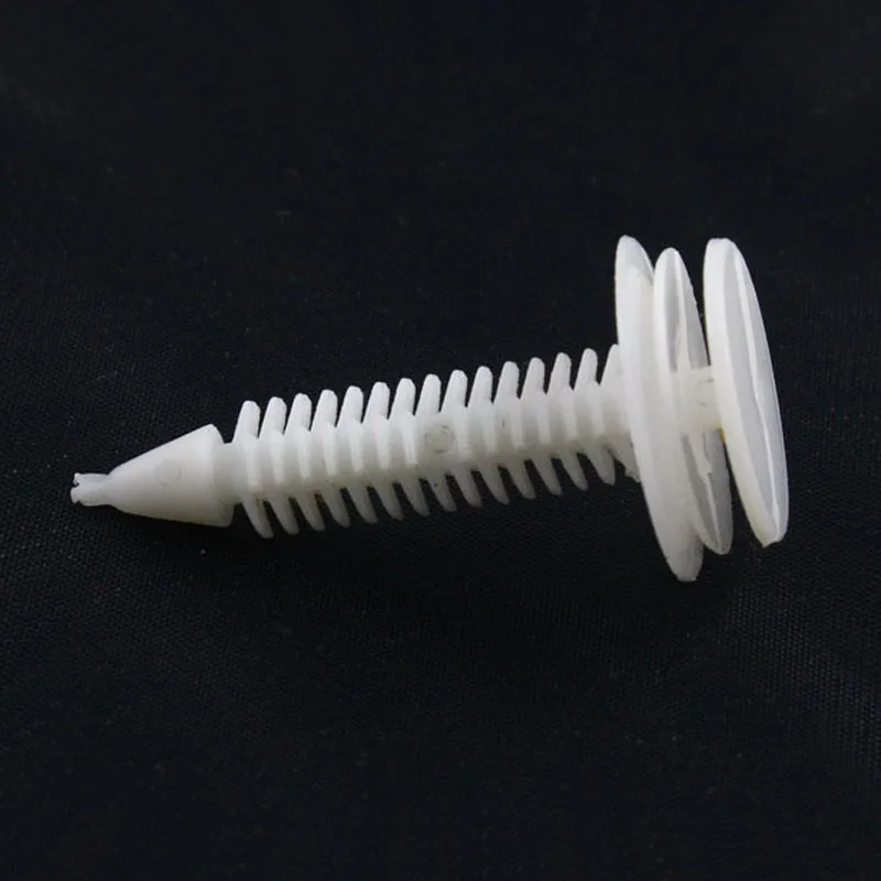 10Pcs Auto Fastener Automobile Door Trim Panel Clip White Push Retainer Bumper Fender Rivets Clips for Car Plastic Rivet