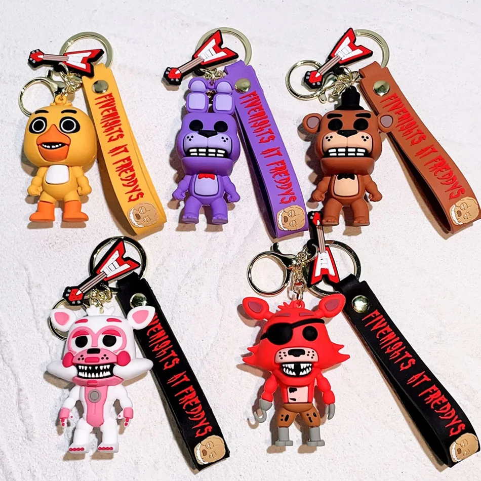 

Cartoon Game Action Figure FNAF Freddy's Fazbear Bear Doll Model Toy Five Nights Freddy Keychain for Kid Birthday Gift Wholesale