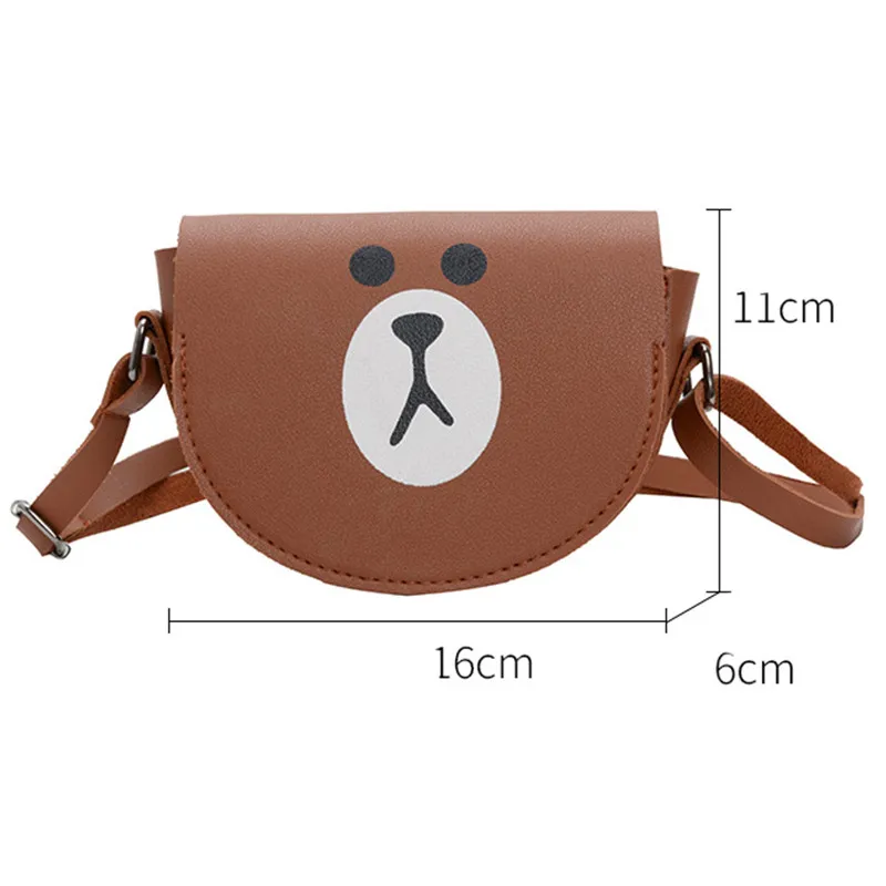 Cartoon Coin Purse Kawaii Rainbow Bear Crossbody Bag  Fashion Shoulder Bag Storage Wallet Girl Cute Coin Purse