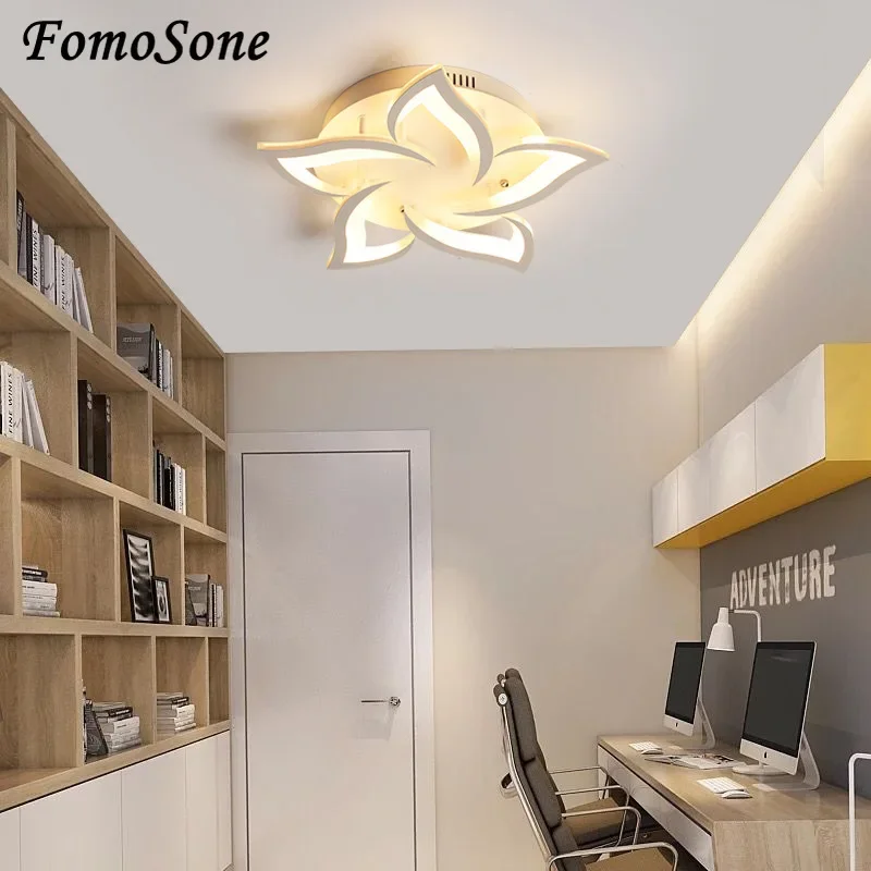 Plafoniere Creative a forma di giglio Smart Home Light soggiorno camera da letto studio all'interno illuminazione della casa lampade e lanterne di Design