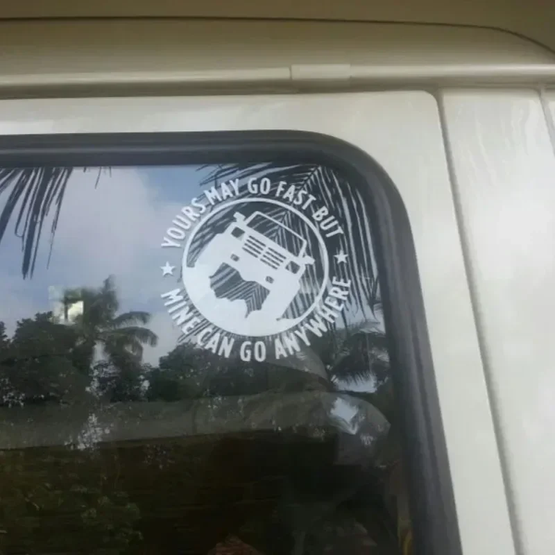 1 x stilvolles Off-Road-Truck-Humor-Logo – Abenteuer-Stil-Aufkleber für Auto- und Motorrad-Außendekoration