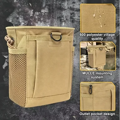 Tactical Gear Recovery Pouch, MOLLE Waist Storage Bag, Outdoor Camouflage Tool Pouch