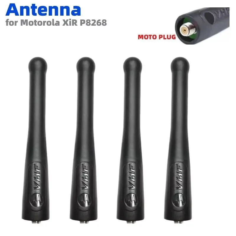 4PCS 9CM VHF 136-174MHz SMA-F Antenna for Motorola XPR6000 Series XiR P8268 P8200 P8260 HT1000 MTS2000 Digital Portable Radio