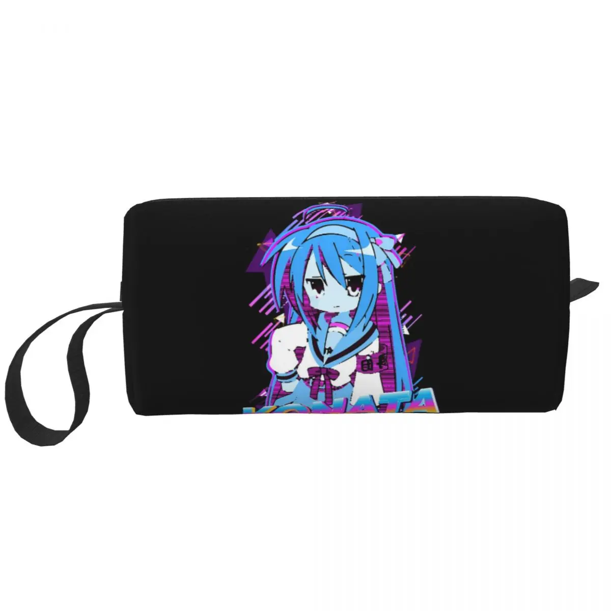 Lucky Star Anime Federmäppchen für Schüler, Stiftbox, Stifttasche, Schreibwaren, Reise-Kosmetiktasche für Damen