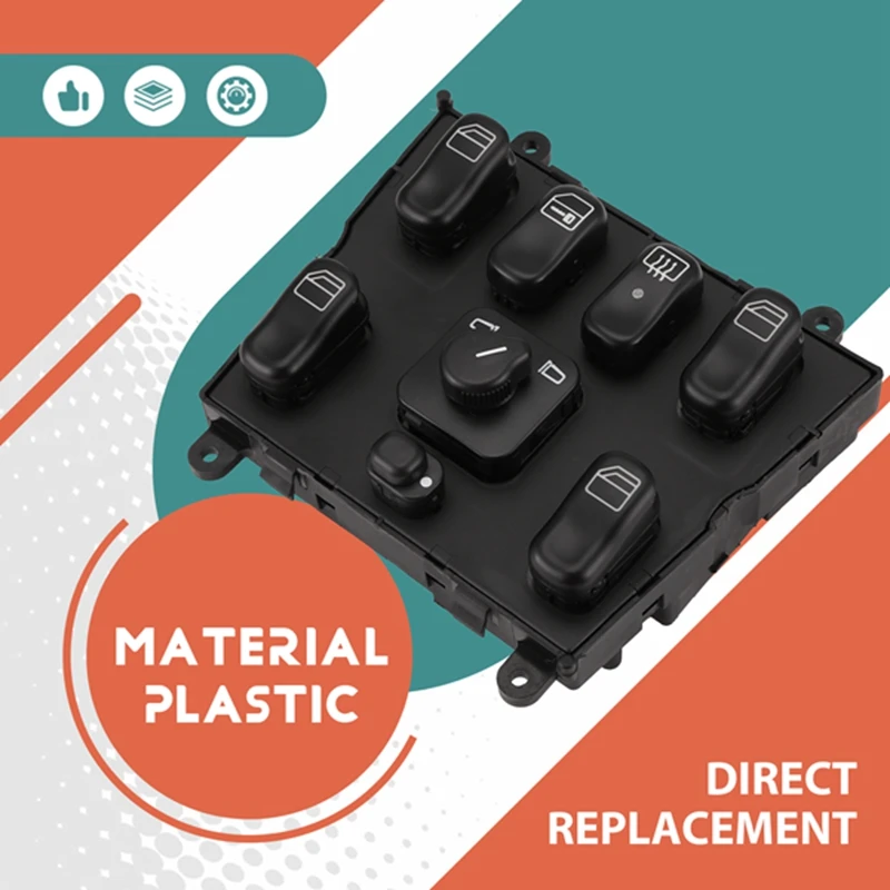 

Power Window Switch For Mercedes Benz ML W163 ML320 ML430 1998-2002 1998 1999 A 1638206610 A1638206610