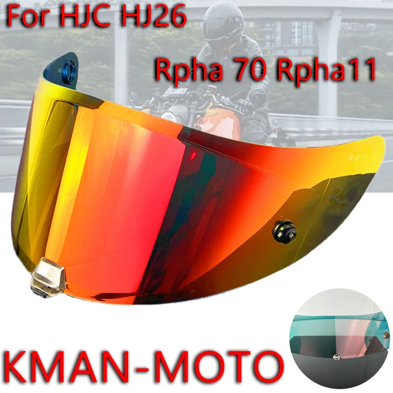 

Rpha11 Visor for HJC HJ26 Rpha 70 St HJ-26st Dustproof Windproof uv cut Sunscreen shield Electroplated Lentes Para Casco De Moto