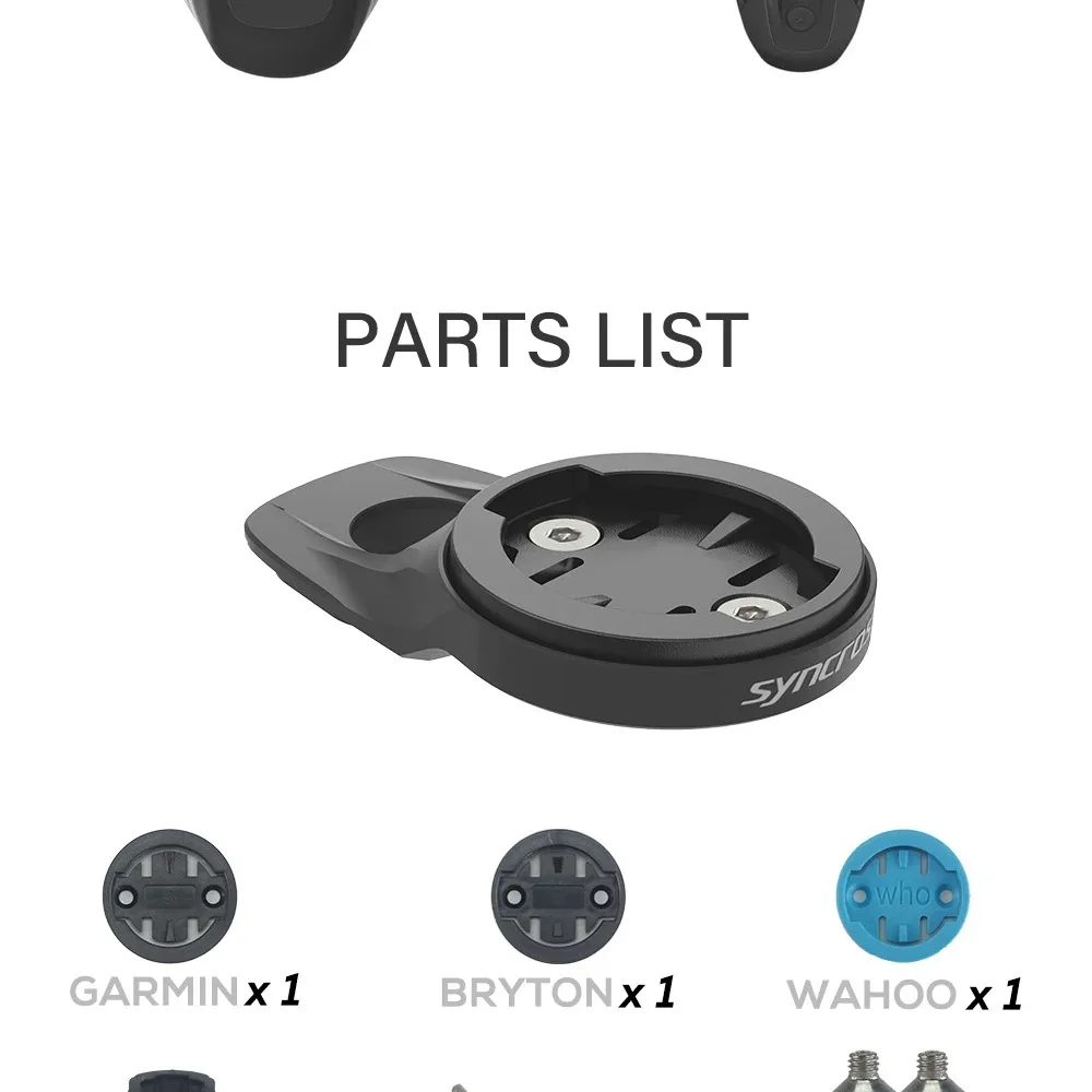 SYNCROS Bike CNC Aluminium Top-Cap Computerhalterung 0 Grad Fraser IC SL WC/DC/XC Lenker XC Vorbau 1,5/2,0 Garmin/Wahoo/Bryton – Detail 3