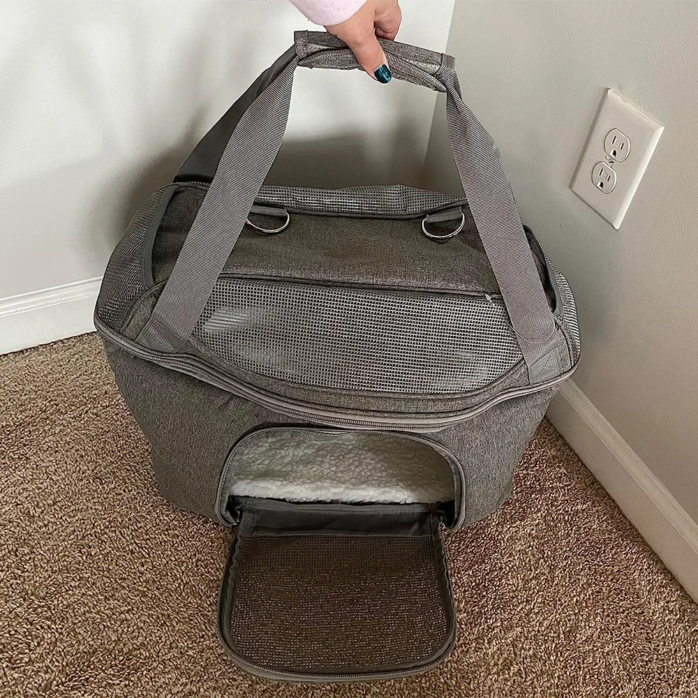 

Многофункциональный рюкзак-переноска для домашних животных 2-в-1, дышащая дорожная сумка и автокресло-кровать для маленьких собак, щенков и кошек, портативные товары для домашних животных