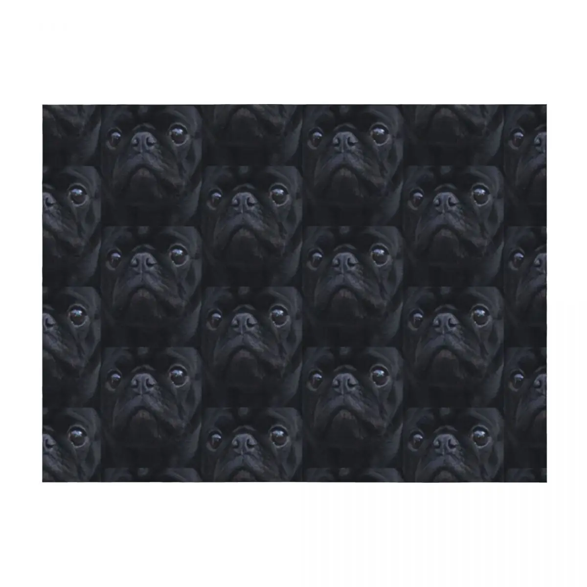 

Black Pug Dog Face Throw Blanket Luxury Throw bed plaid Bed covers Bed linens Blankets