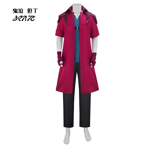 Dante cosplay uniform costume adult disguise long windproof gloves cosplay costume Halloween set