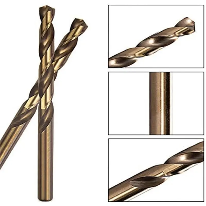 HSS M35 Cobalt Coated Twist Drill Bit Set Core For Wood Metal Hole Cutter Stainless Steel Wood Metal Drilling