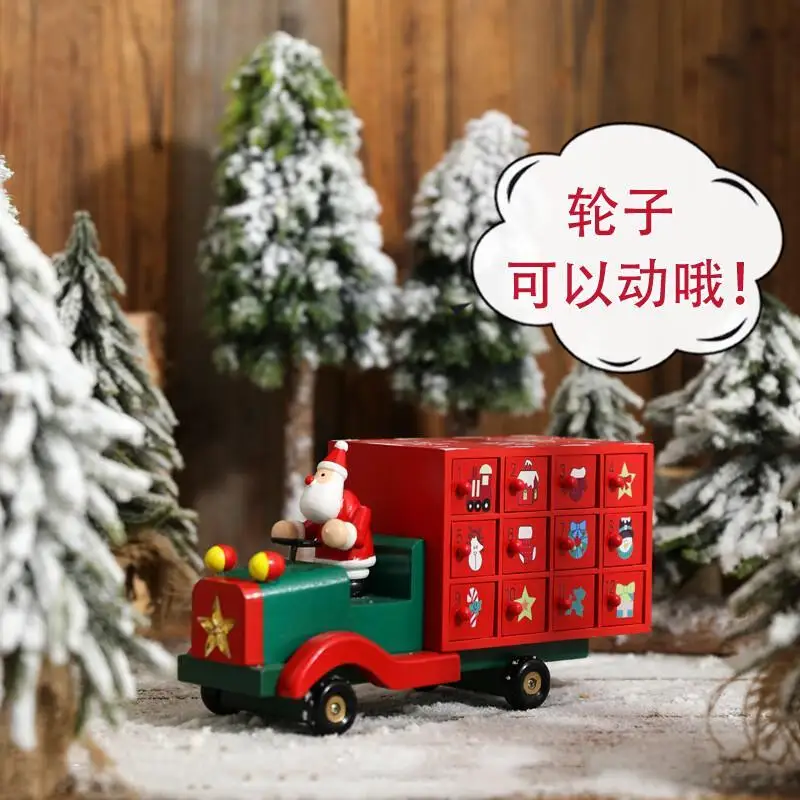 Custom. Box Decorations Small Tree Desktop Decoration Countdown Calendar Candy.