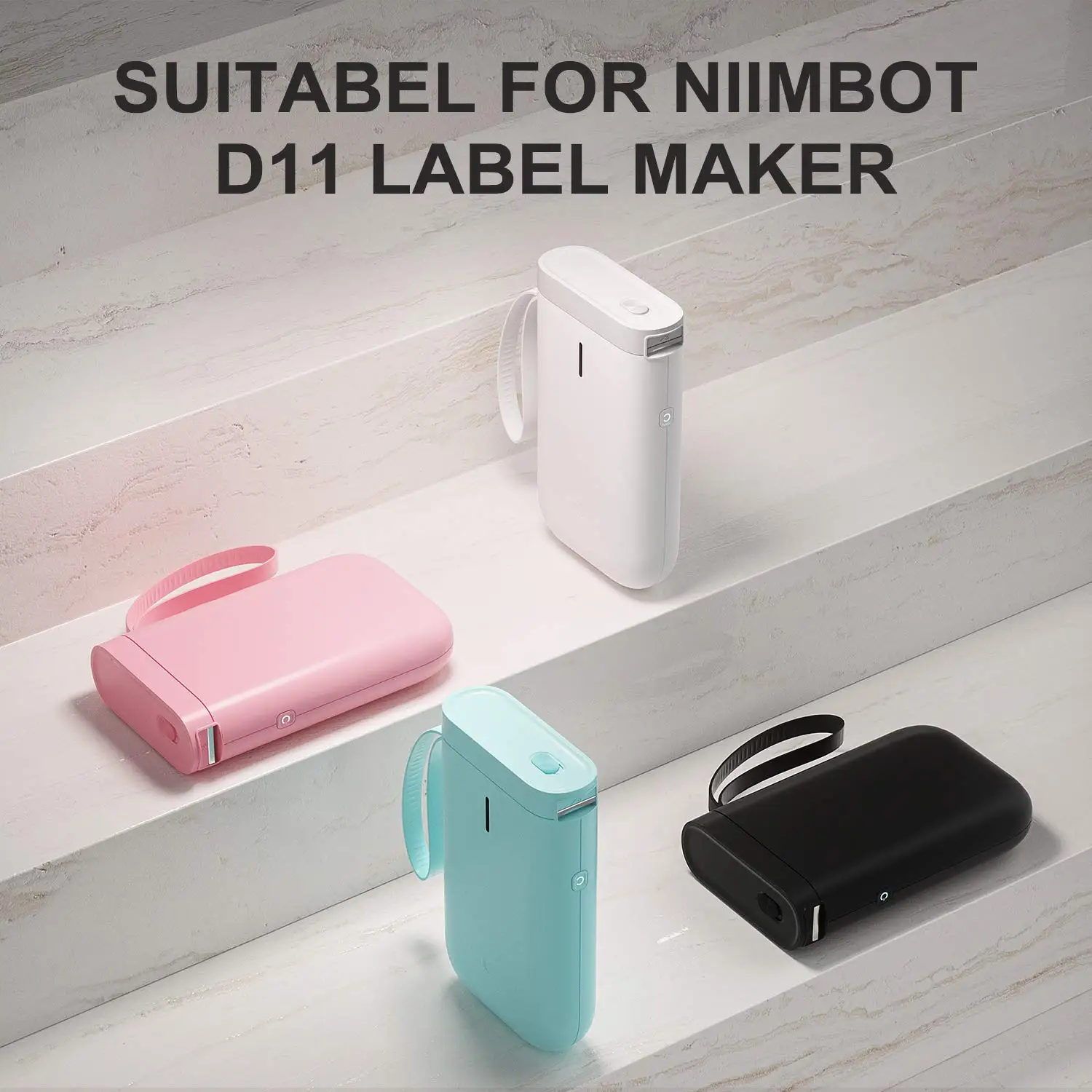 NIIMBOT Sticker Self-adhesive Label Thermal Papers for D11 D101 D110 Mini Printer White Colorful Waterproof Cable Tape Rolls