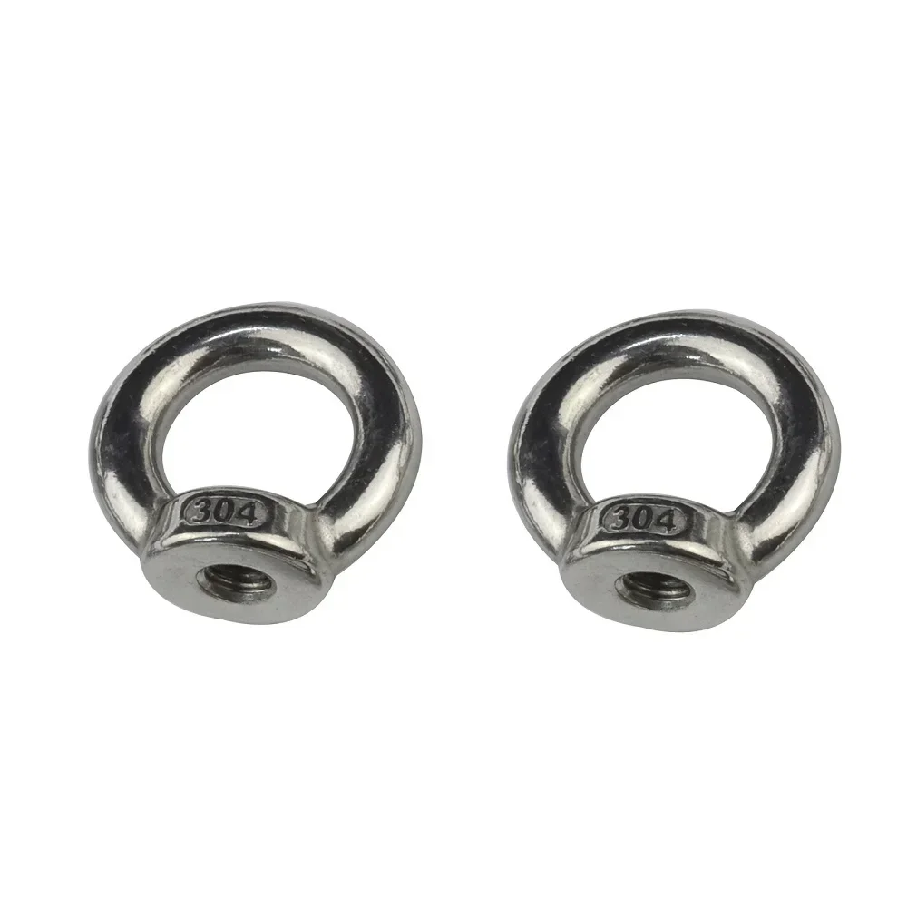 

2PCS DIN 582 Lifting Ring Eye Nut M5 M6 M8 M10 M12 Stainless Steel 304 And 316 Rigging Hardware Metric Eye Nuts