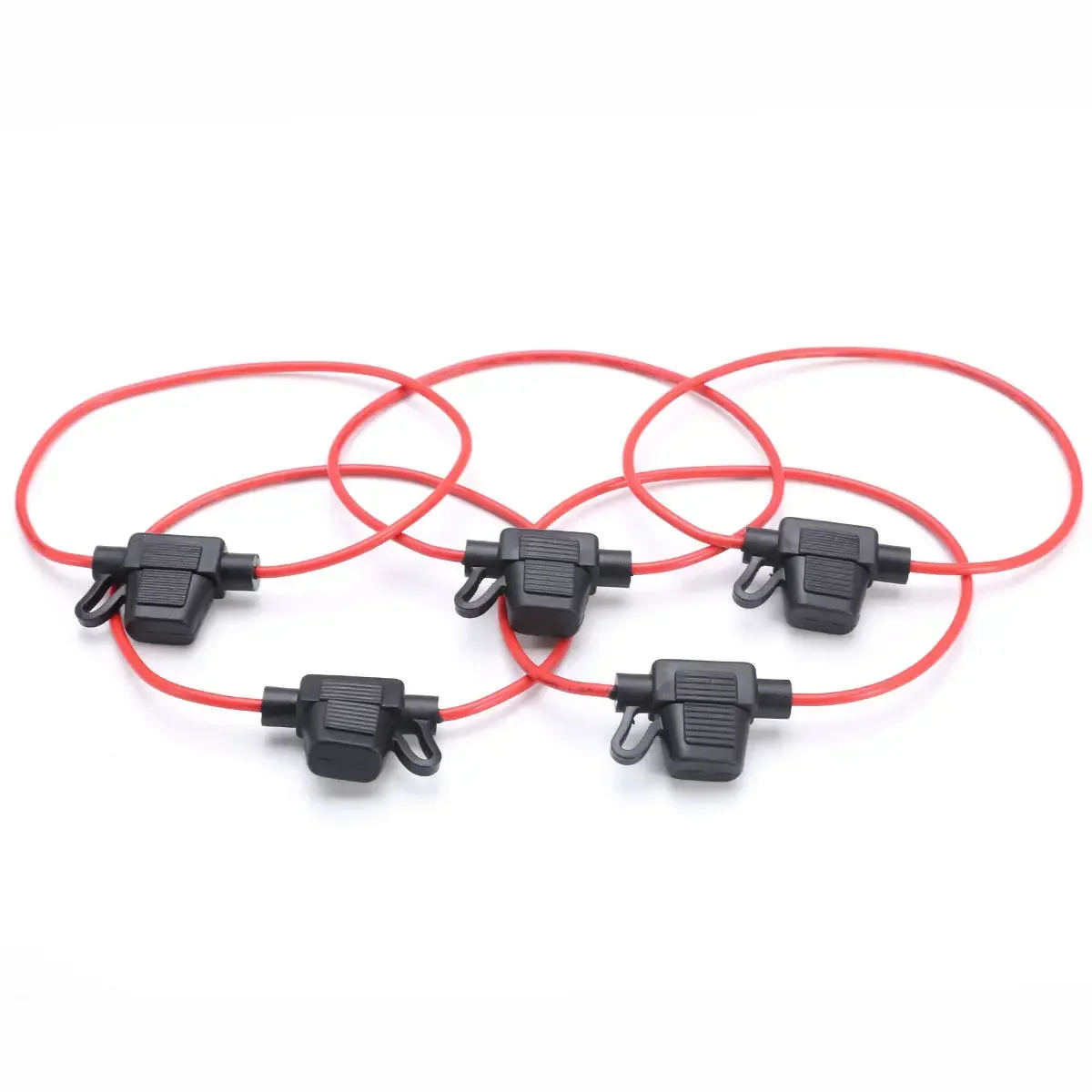 Car Accessories 5 PCS 12V 30A DC Insert Fuse Holder In Line Mini Blade Adapter for Sockets Car Fuse Box