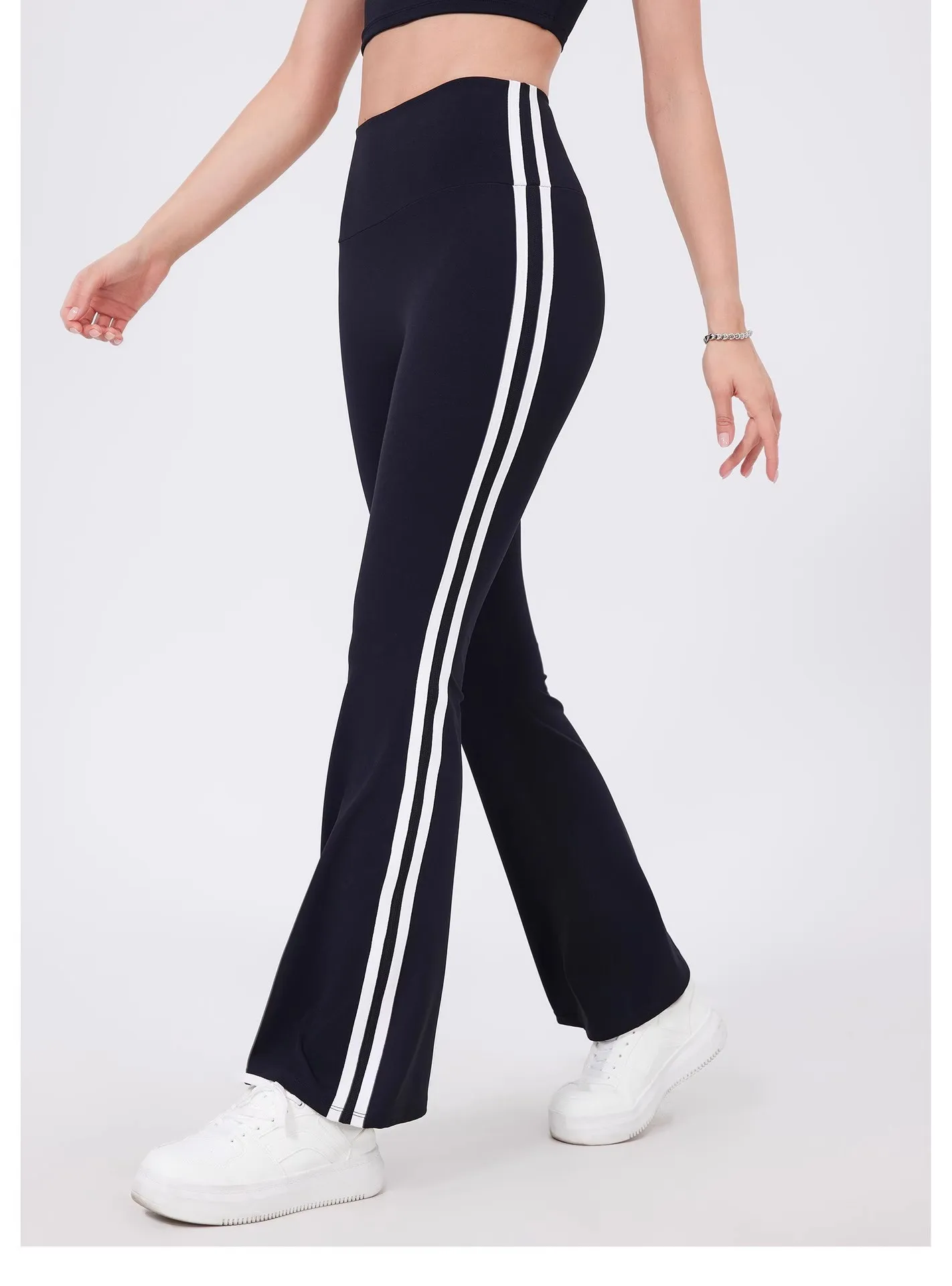 المرأة عالية الخصر اليوغا السراويل متوهج الرياضة طماق تجريب متوهج طماق لباس غير رسمي مريح أكتيفيوير الصالة الرياضية طماق