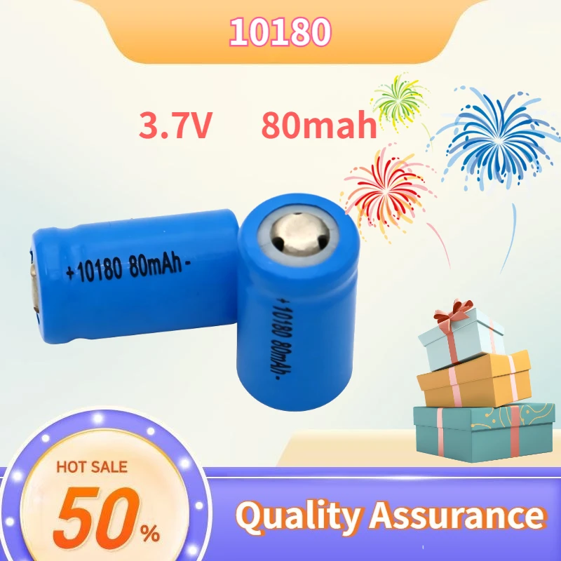 

3.7V 80mAh10180 Rechargeable Charger Li-ion Battery Cell 80mAh 100mAh 150mAh For Mini UC02 LED flashlight torch and speaker