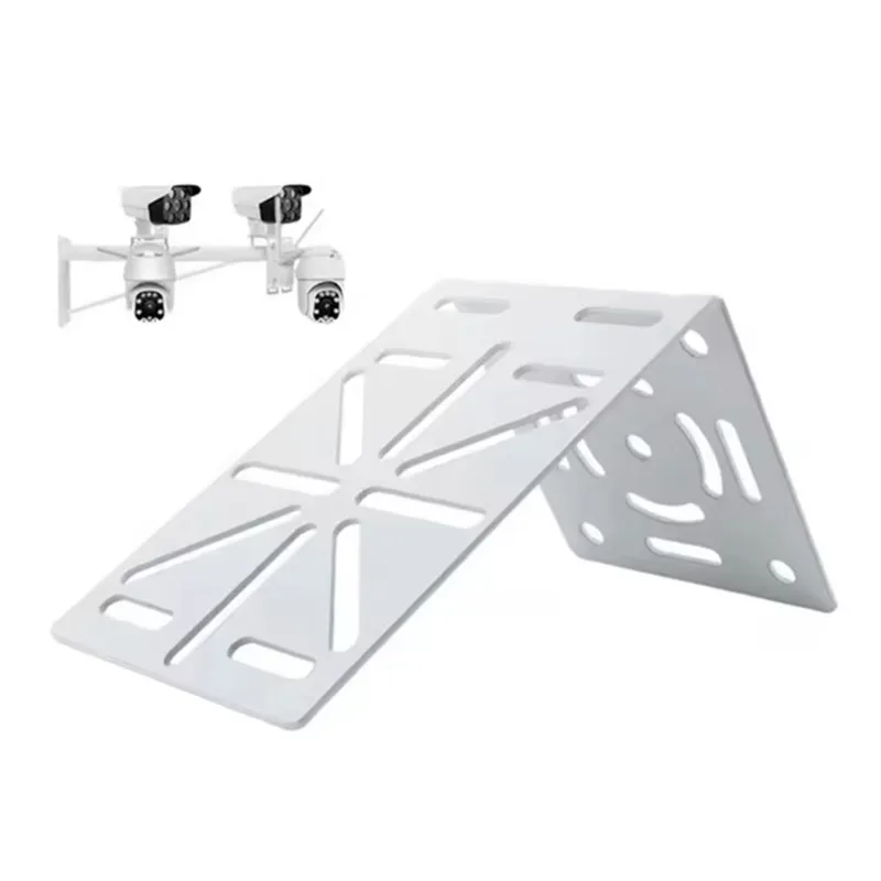 【RECOMENDAR】Steel Plate L Shape Adapter Outdoor External Wall/Corner Mount Holder For Security Camera Monitoring Pole Hoop Brack