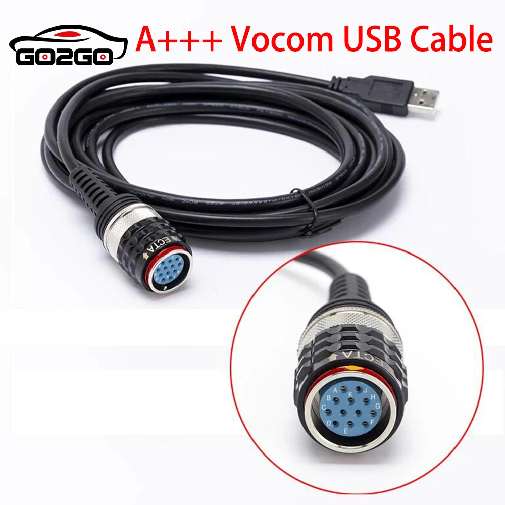 Vocom OBD2 Main Diagnostic USB Cable for Volvo 88890304 Interface Main Test Cable for Volvo Vocom 88890305 OBD-II Cable Vocom