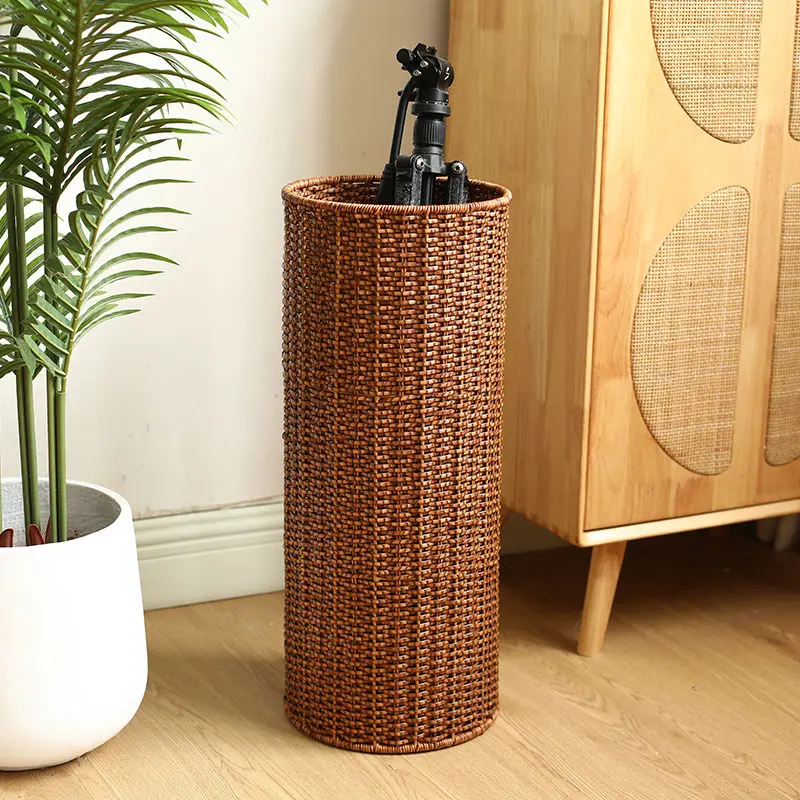 Home Umbrella Stands Living Room Storage Wall Side Umbrella Holder Vintage Long Umbrella Holder with Base Entrance Decoration